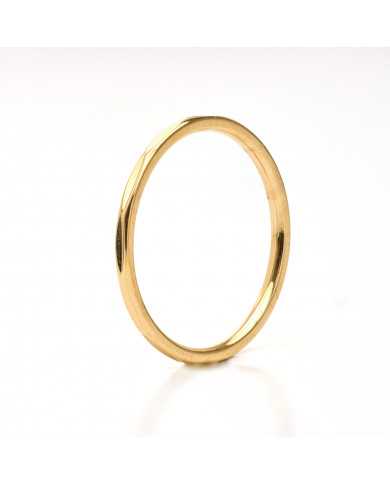 Anillo dorado acero Figaro