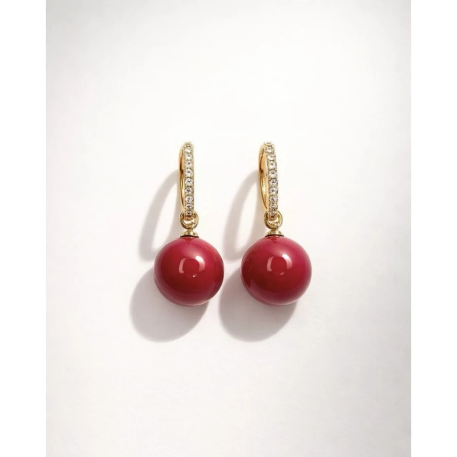 Pendientes Laira rojos