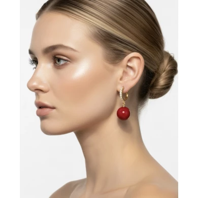 Pendientes Laira rojos Pendientes Laira rojos