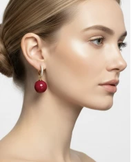 Pendientes Laira rosados