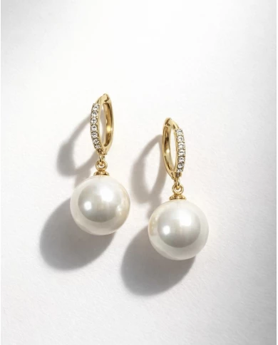 pendientes Laira blancos