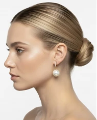 pendientes Laira blancos