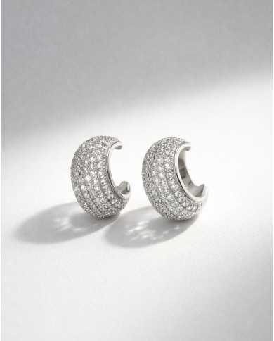 Pendientes Nerina plateados