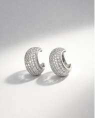 Pendientes Lira plateados Pendientes Lira plateados