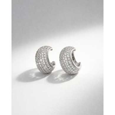 Pendientes Nerina plateados