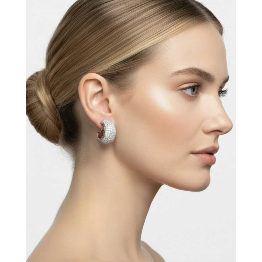 Pendientes Nerina plateados