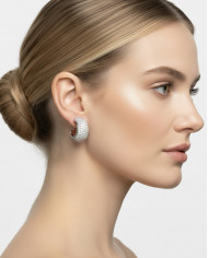 Pendientes Nerina plateados