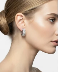 Pendientes Milena plateados