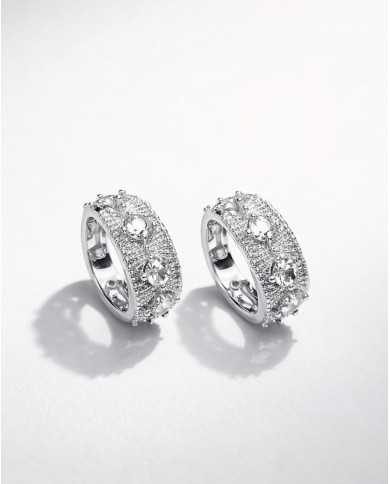 Pendientes Lira plateados