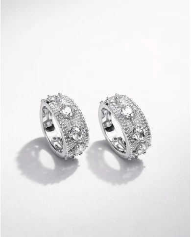 Pendientes Milena plateados