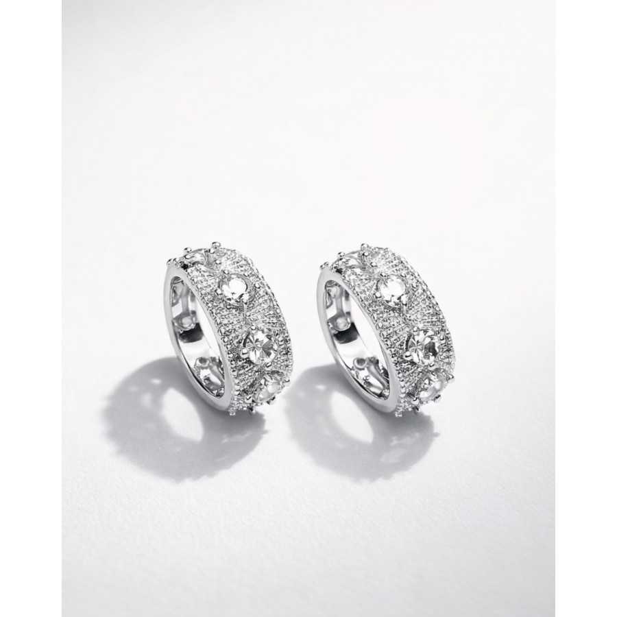 Pendientes Lira plateados Pendientes Lira plateados