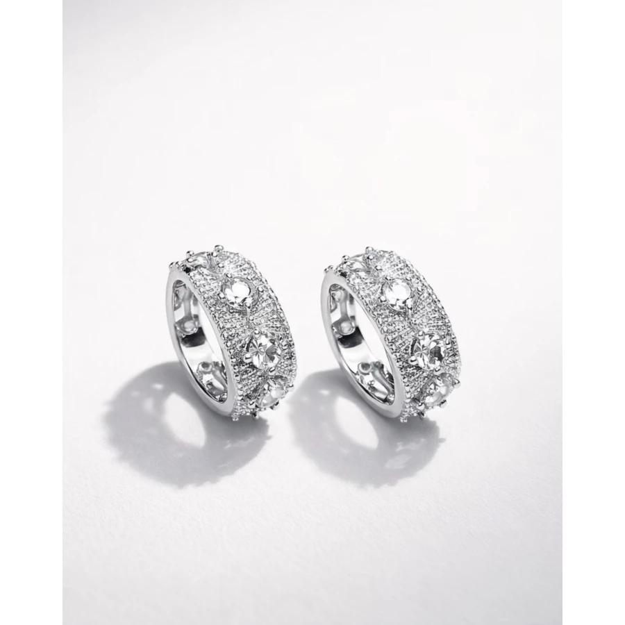 Pendientes Milena plateados