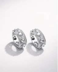 Pendientes Nerina plateados Pendientes Nerina plateados