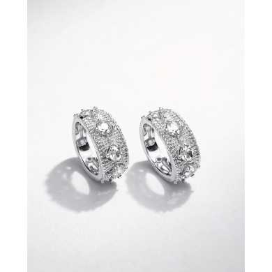 Pendientes Lira plateados Pendientes Lira plateados