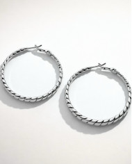 Pendientes Arianne plateados