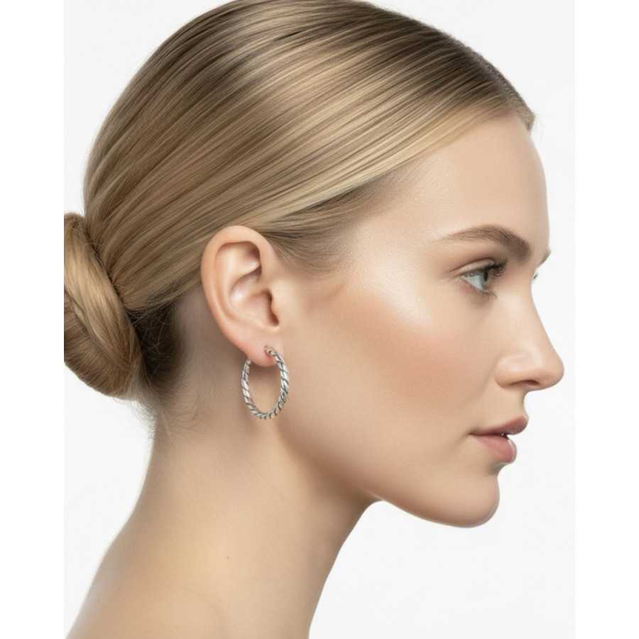 Pendientes Arianne plateados