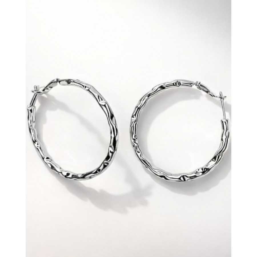 Pendientes Kael plateados