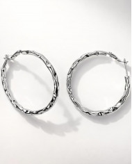 Pendientes Kael plateados