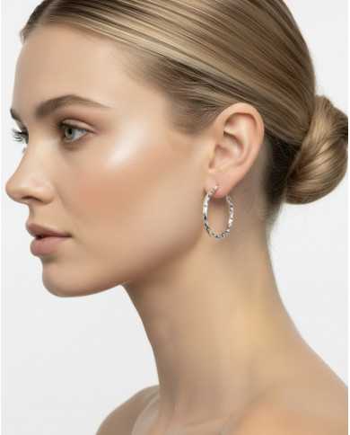 Pendientes Kael plateados