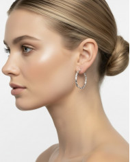 Pendientes Kael plateados