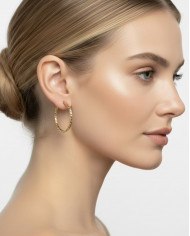 Pendientes Arianne plateados