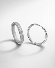 Pendientes Kael plateados