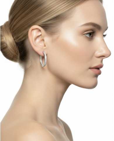 Pendientes Aira plateados