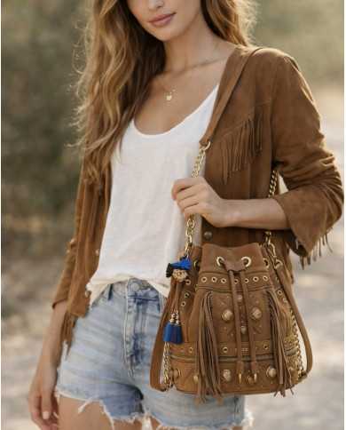 Bolso Seattle ante marrón by La Carrie Bolso Seattle ante marrón by La Carrie