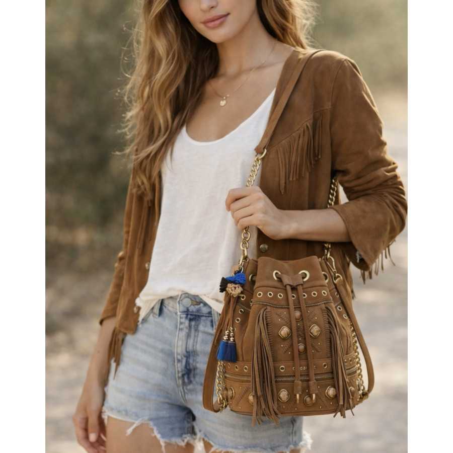 Bolso Seattle ante marrón by La Carrie Bolso Seattle ante marrón by La Carrie