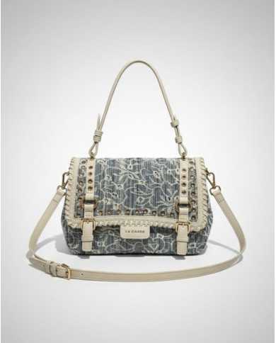 Bolso Chicago denim y blanco by La Carrie Bolso Chicago denim y blanco by La Carrie