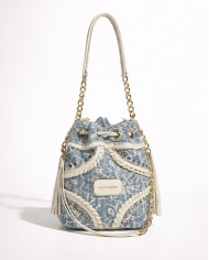 Bolso denim y blanco Baltimore by La Carrie Bolso denim y blanco Baltimore by La Carrie