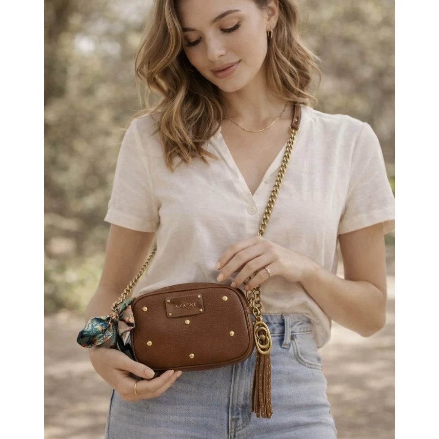 Bolso Camelia marrón by LaCarrie