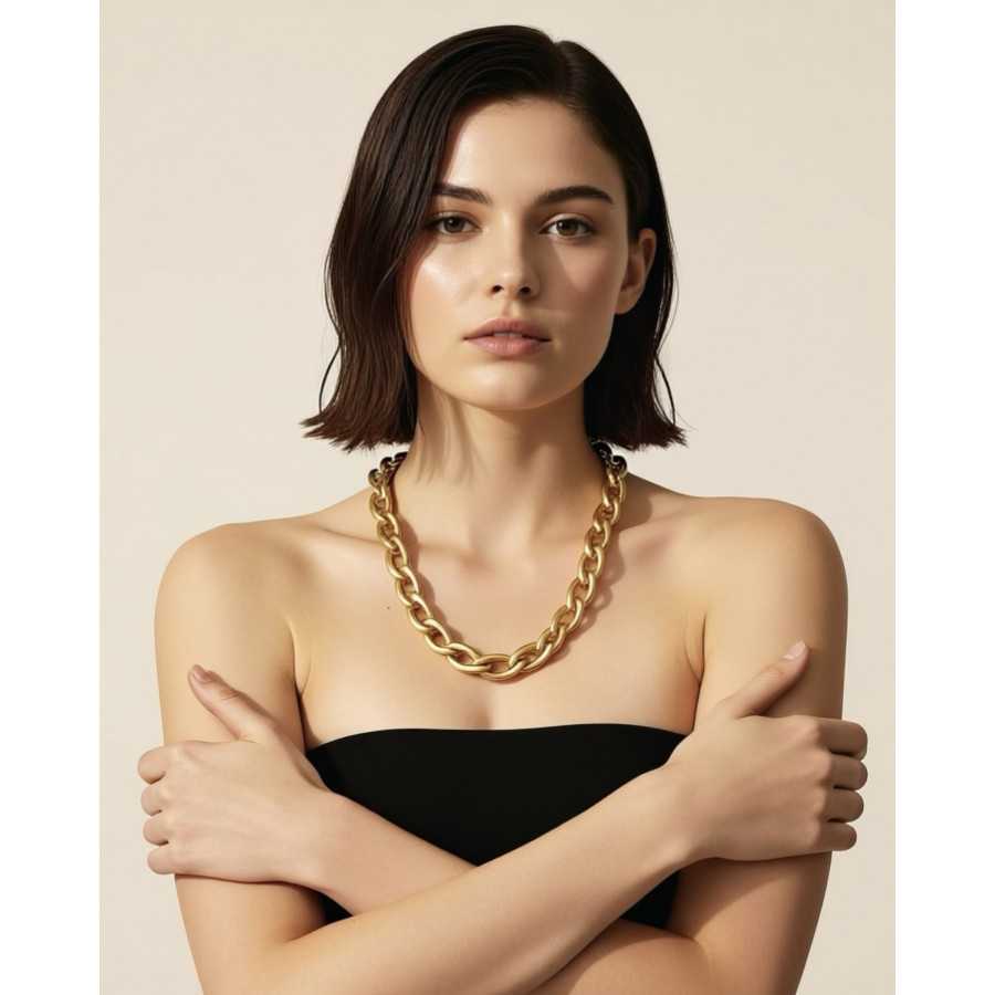 Collar Thalía dorado Collar Thalía dorado