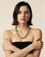 Collar Thalía dorado Collar Thalía dorado