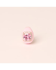 Anillo plata baño oro esmaltado rosa baby circonitas Choe Anillo plata baño oro esmaltado rosa baby circonitas Choe