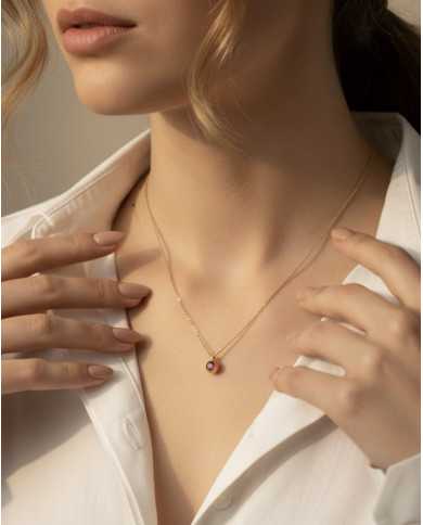 Collar Cloeia rojizo