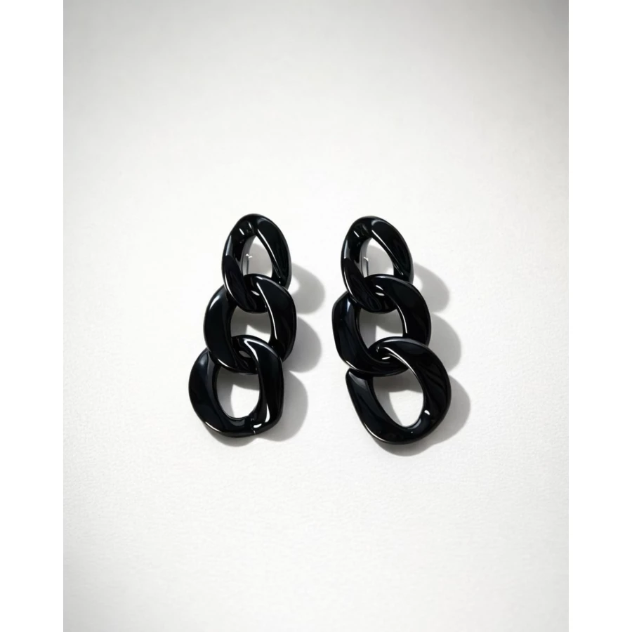 Pendientes Zenda negros