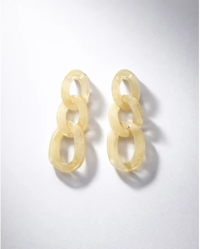 Pendientes Zenda beige