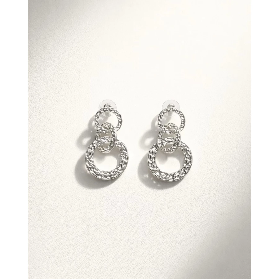 Pendientes plateados Nayara