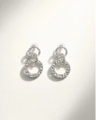 Pendientes plateados Nayara