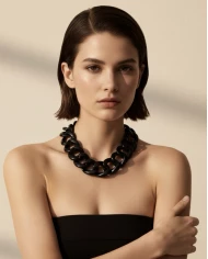 Collar Eyla negro Collar Eyla negro