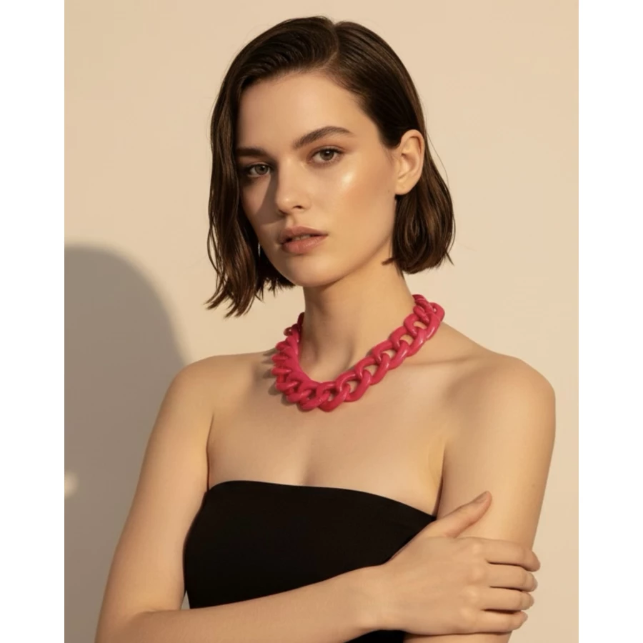 Collar Eyla fucsia