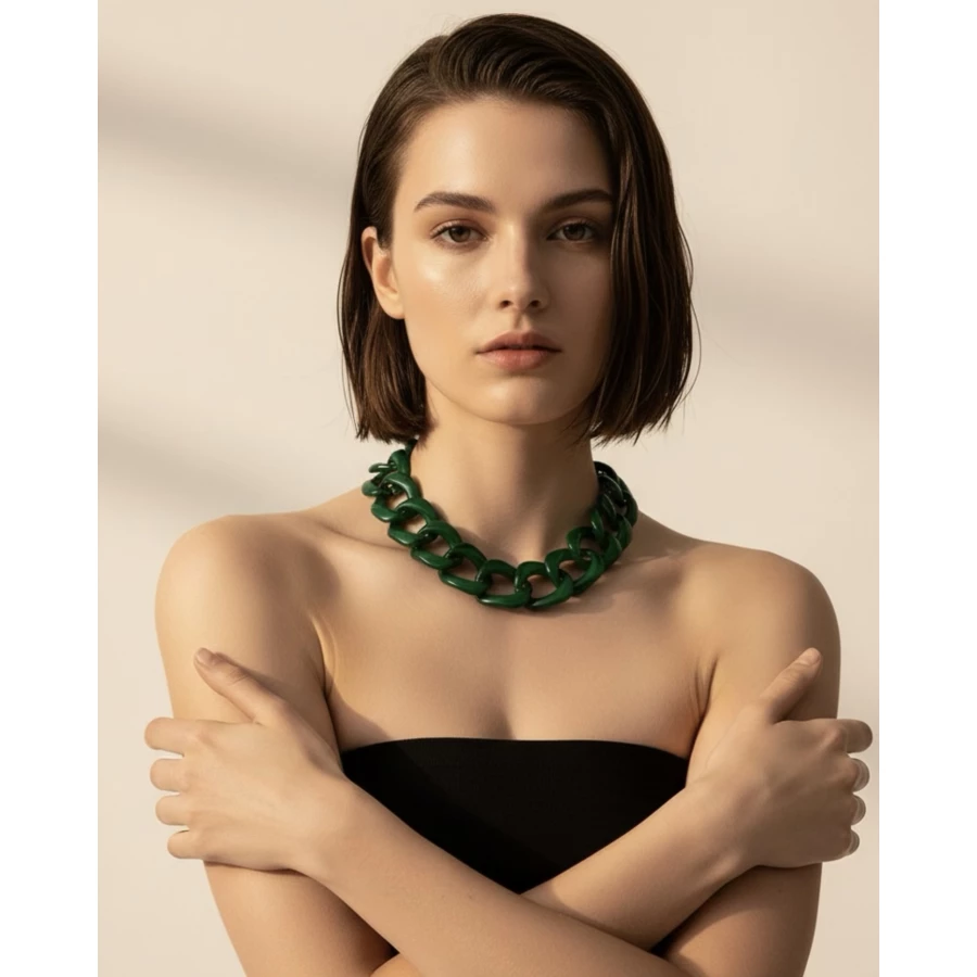 Collar Eyla verde Collar Eyla verde