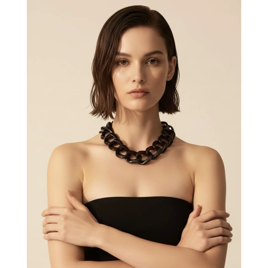 Collar Eyla marrón Collar Eyla marrón