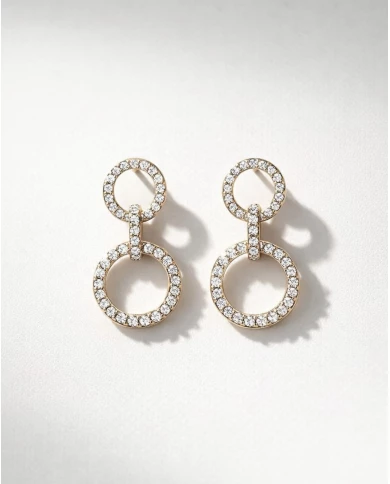 Pendientes Auren plateados