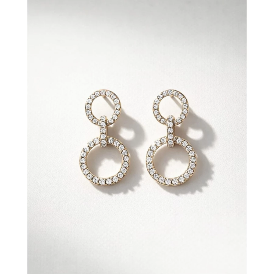 Pendientes Auren plateados