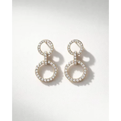 Pendientes Auren plateados