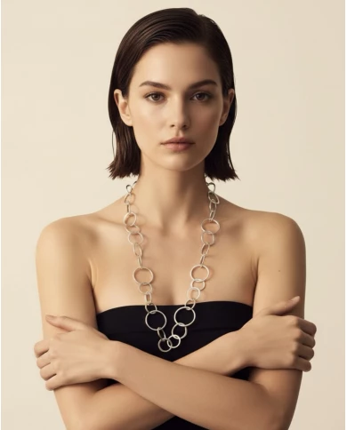 Collar Aris plateado