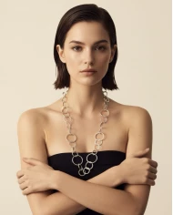 Collar Aris plateado