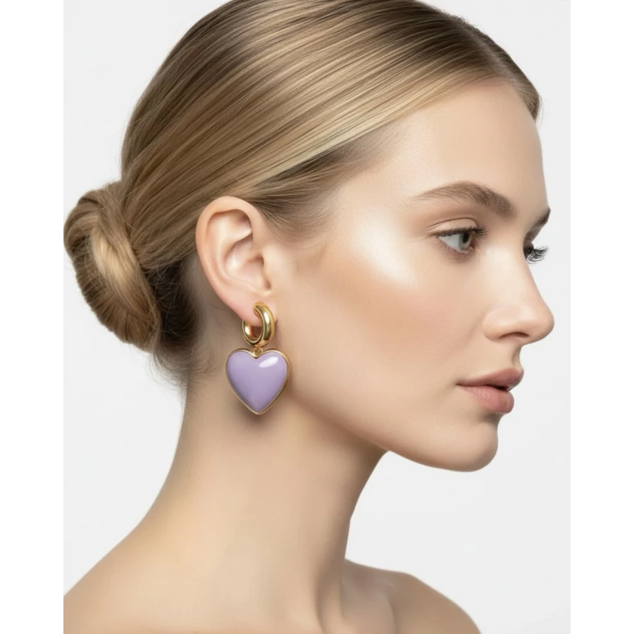 Pendientes Amira lilas